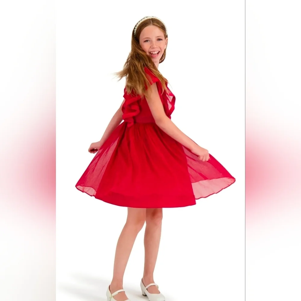 Kensie Girl Elegant Red Formal Dress, Size 2T & 3T 😍 Wedding